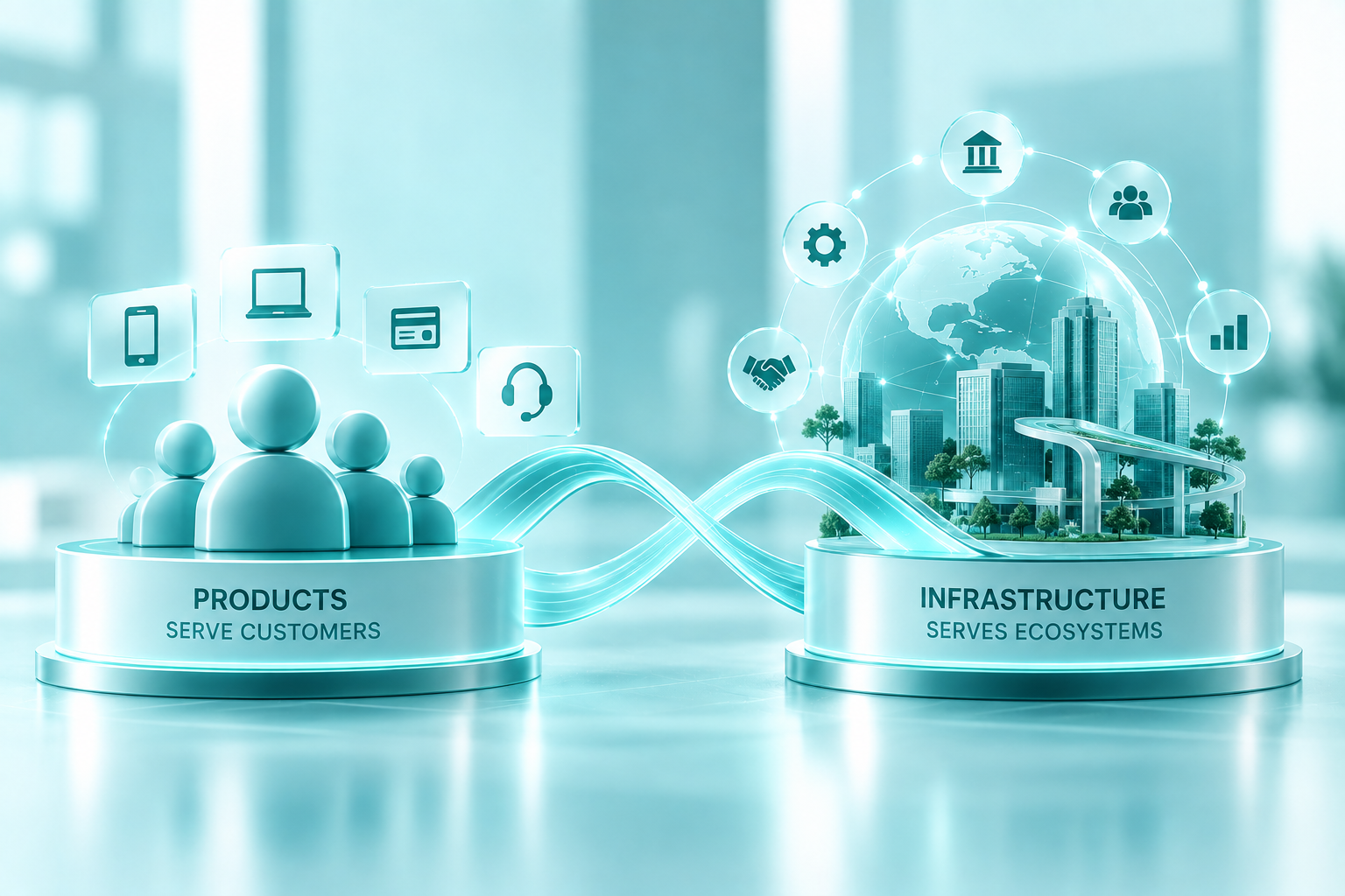 product-serves-customer-infrastucture-serves-ecosystem
